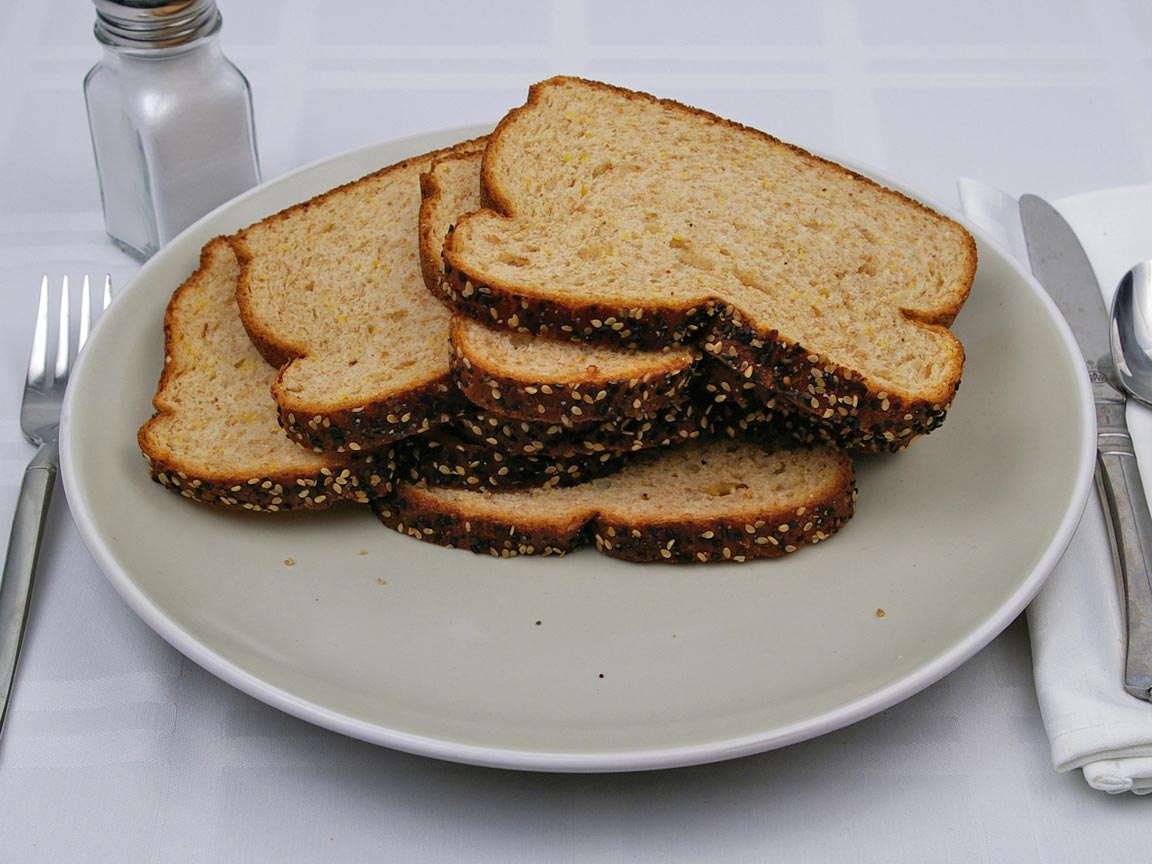 Calories in 6 slice(s) of Double Fiber Bread - Avg