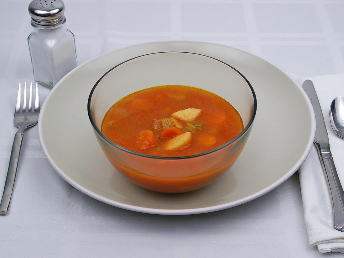 Calories in 1.5 cup(s) of Albondigas Soup
