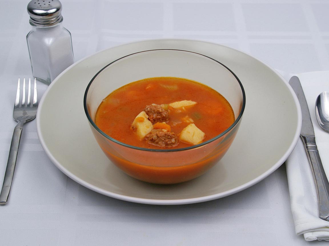 Calories in 1.75 cup(s) of Albondigas Soup