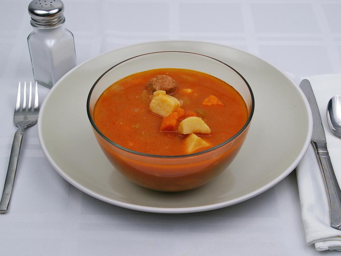 Calories in 2.5 cup(s) of Albondigas Soup