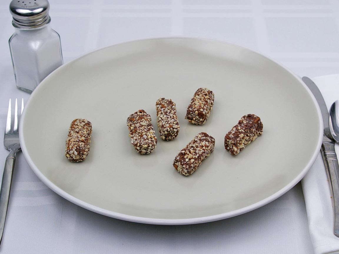 Calories in 6 piece(s) of Almond Roca