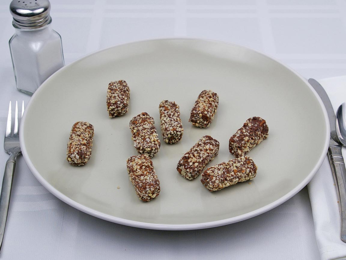 Calories in 9 piece(s) of Almond Roca