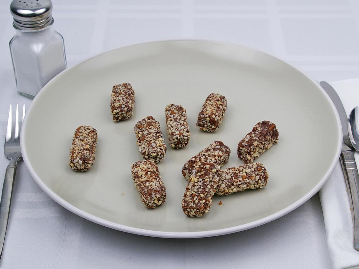 Calories in 10 piece(s) of Almond Roca