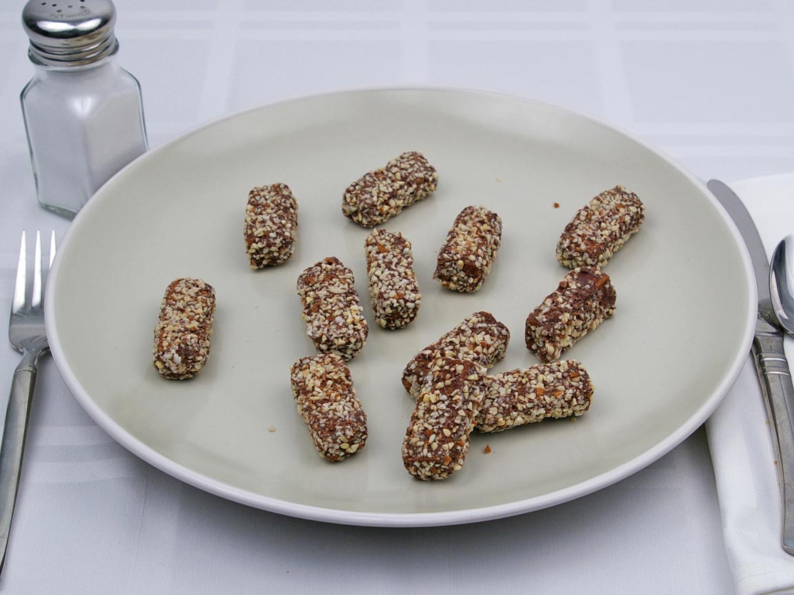 Calories in 12 piece(s) of Almond Roca