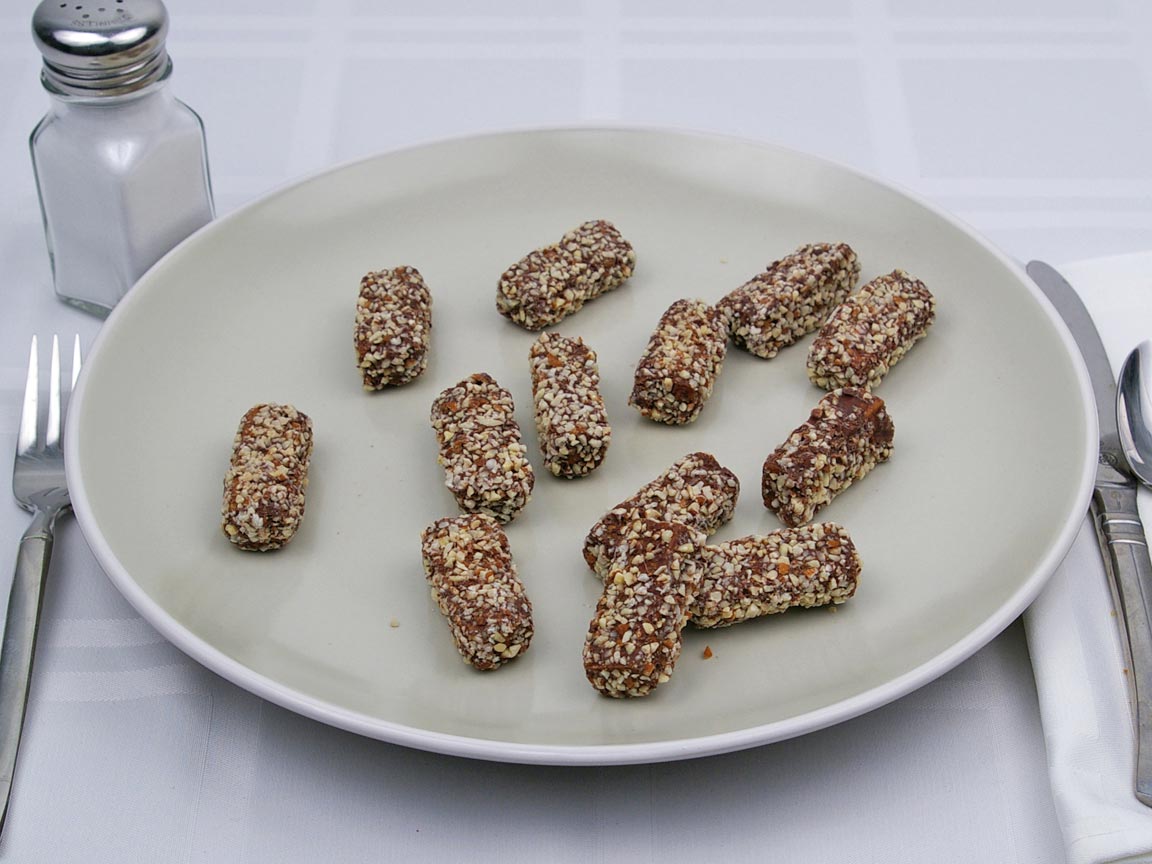 Calories in 13 piece(s) of Almond Roca