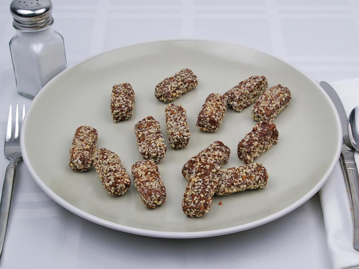 Calories in 14 piece(s) of Almond Roca