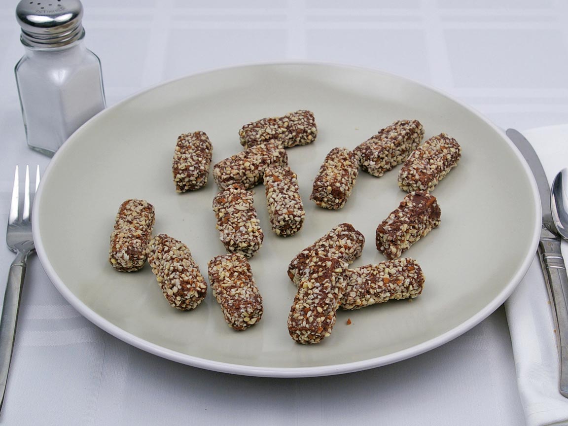 Calories in 15 piece(s) of Almond Roca