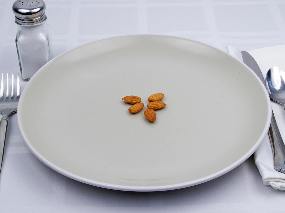 Calories in 7 grams of Almonds - No Salt