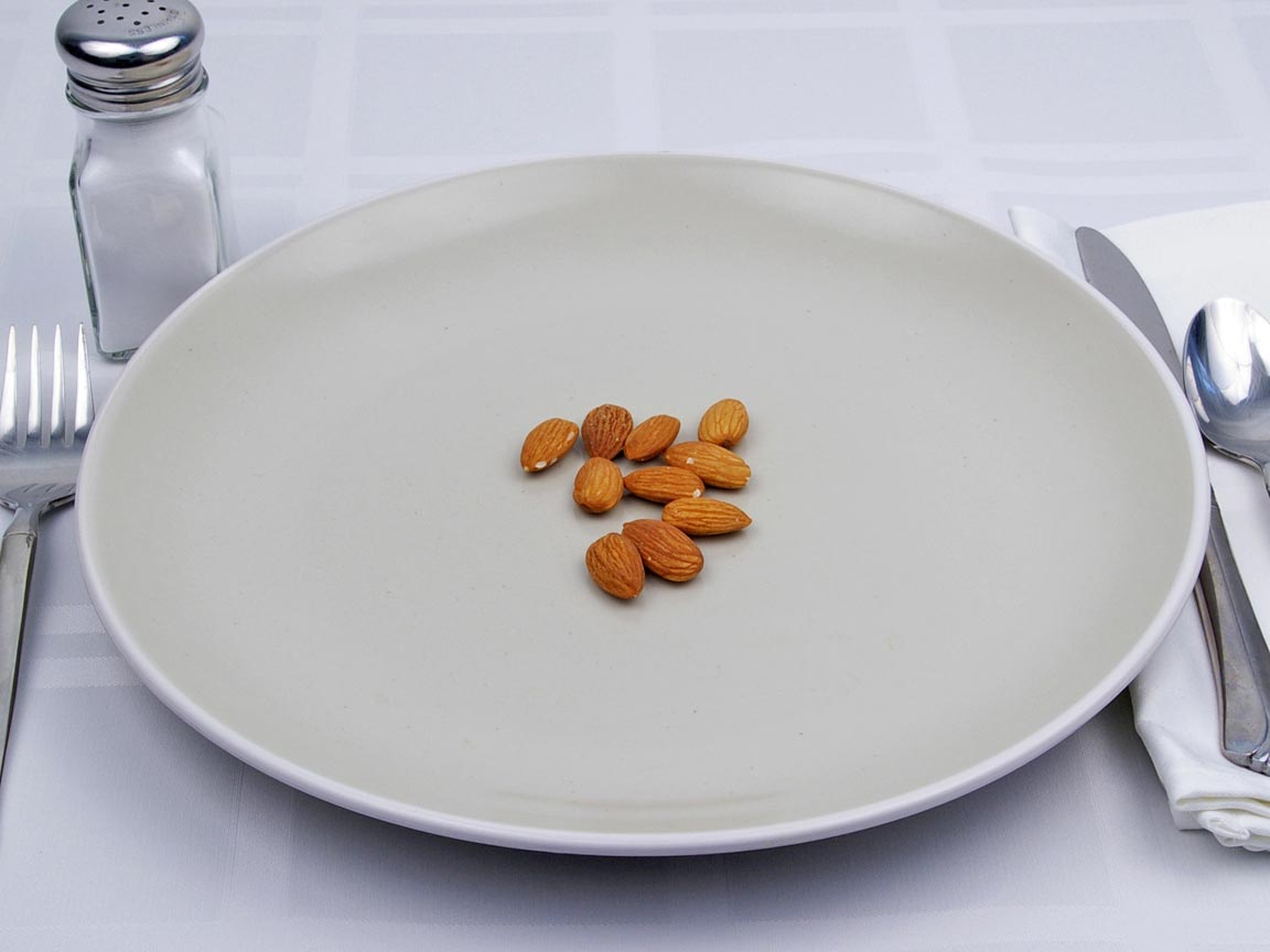 Calories in 14 grams of Almonds - Roasted