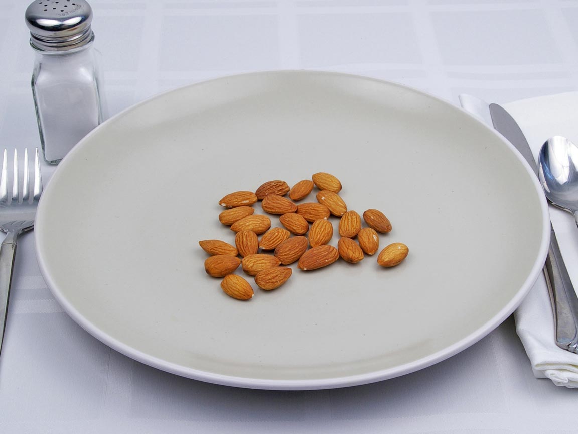 Calories in 35 grams of Almonds - Roasted