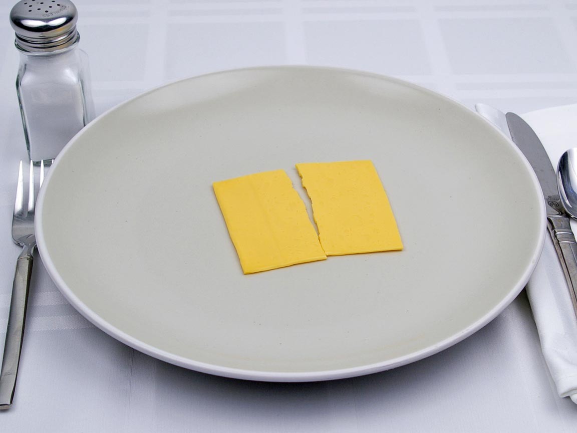 Calories in 1 slice of American Cheese - Fat Free Singles