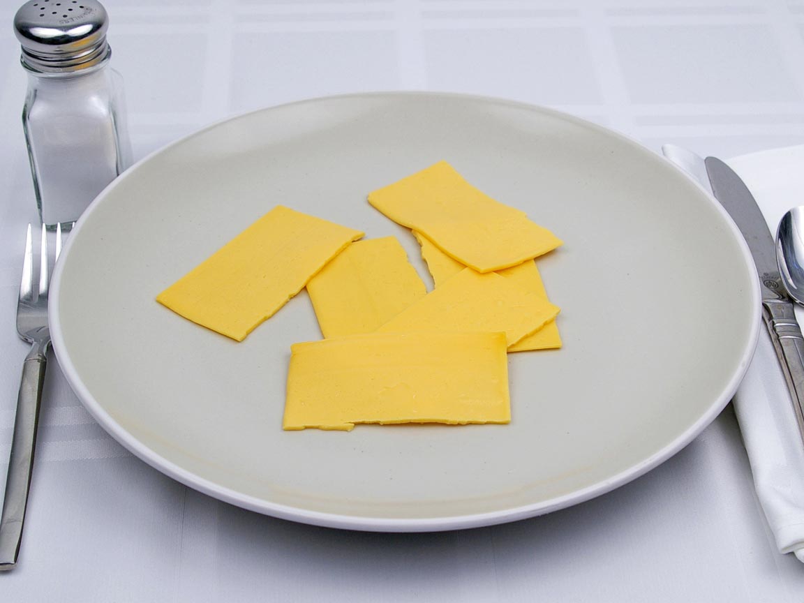 Calories in 3 slice of American Cheese - Fat Free Singles