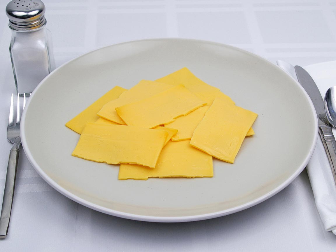 Calories in 6 slice(s) of American Cheese - 2% Singles