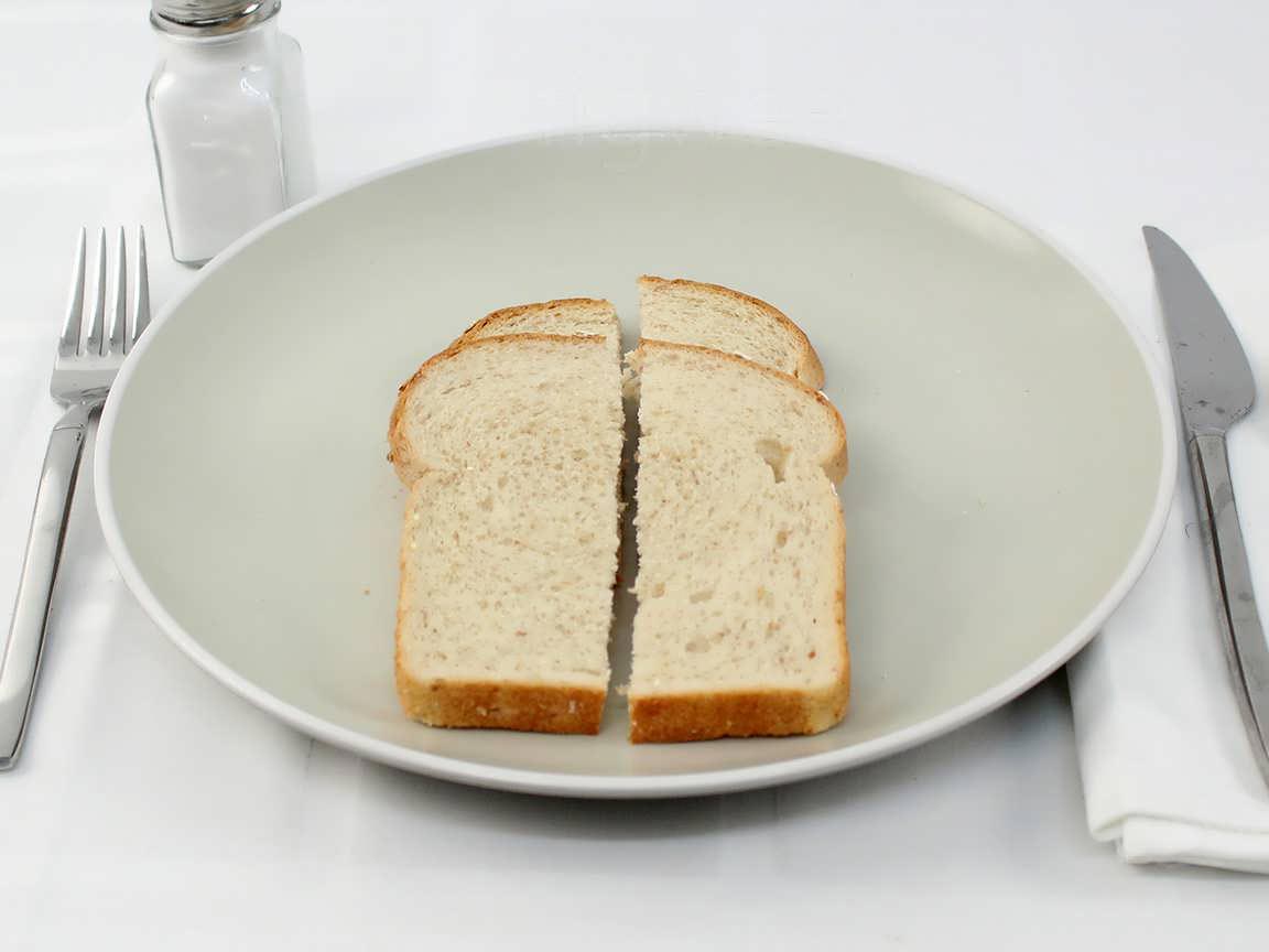 Calories in 4 piece(s) of Ancient Grains Spelt Bread