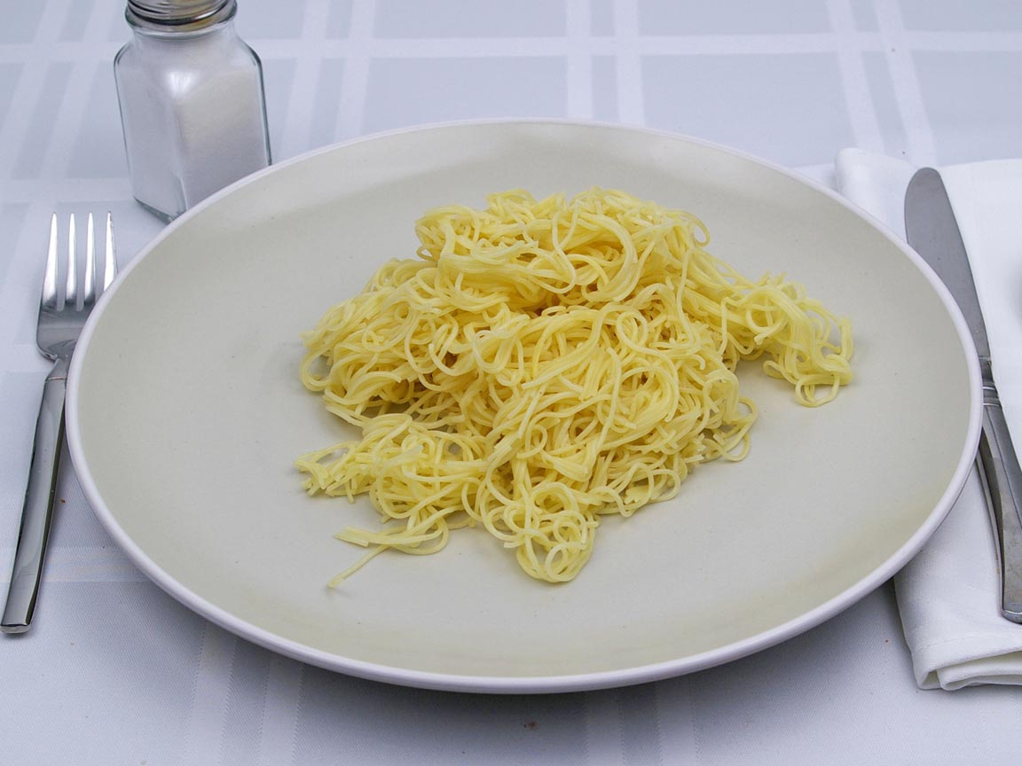Calories in 283 grams of Angel Hair Pasta - Plate