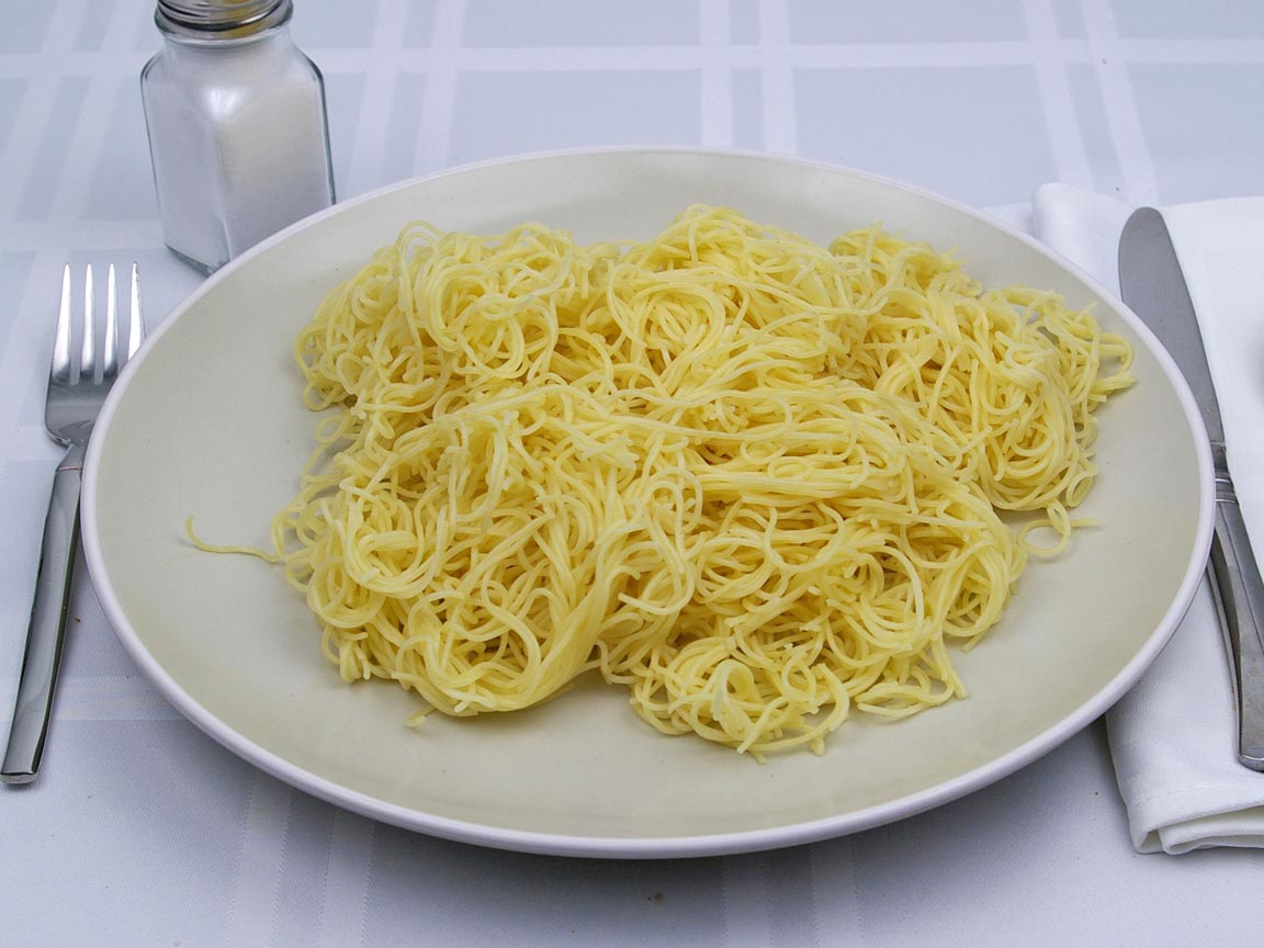 Calories in 567 grams of Angel Hair Pasta - Plate