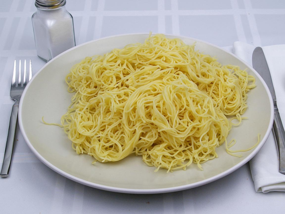 Calories in 680 grams of Angel Hair Pasta - Plate