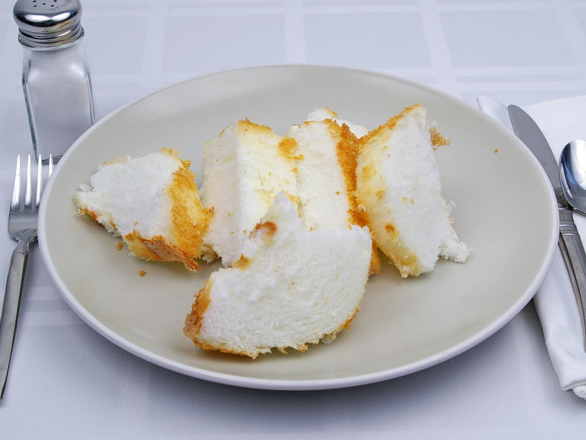 Calories in 3 piece(s) of Angel Food Cake - Avg