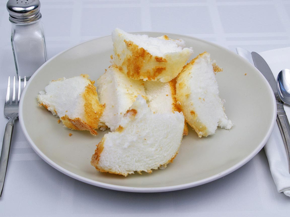 Calories in 4 piece(s) of Angel Food Cake - Avg