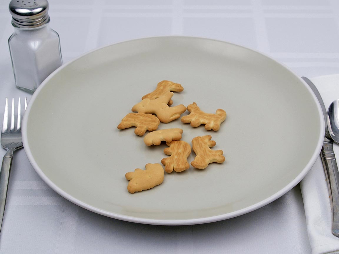 Calories in 8 cookie(s) of Animal Crackers Cookie
