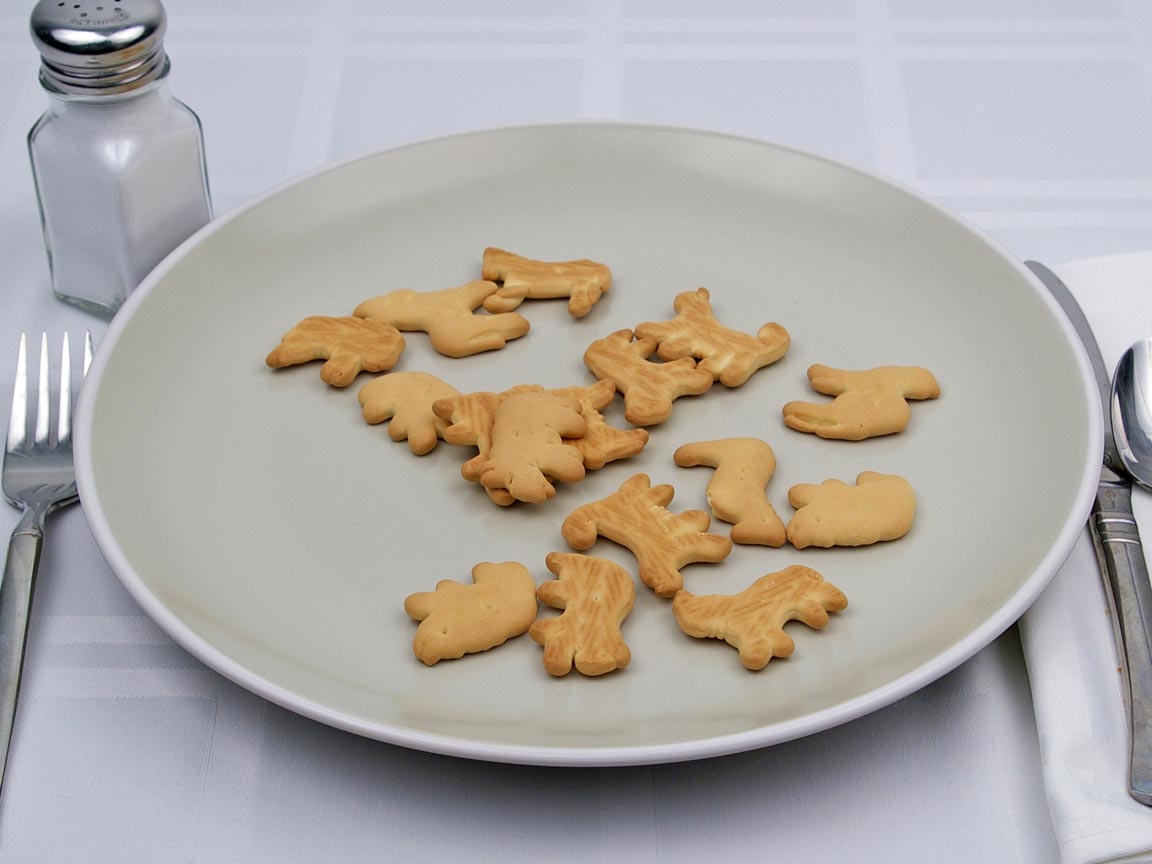Calories in 16 cookie(s) of Animal Crackers Cookie.
