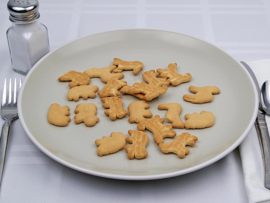 Calories in 20 cookie(s) of Animal Crackers Cookie