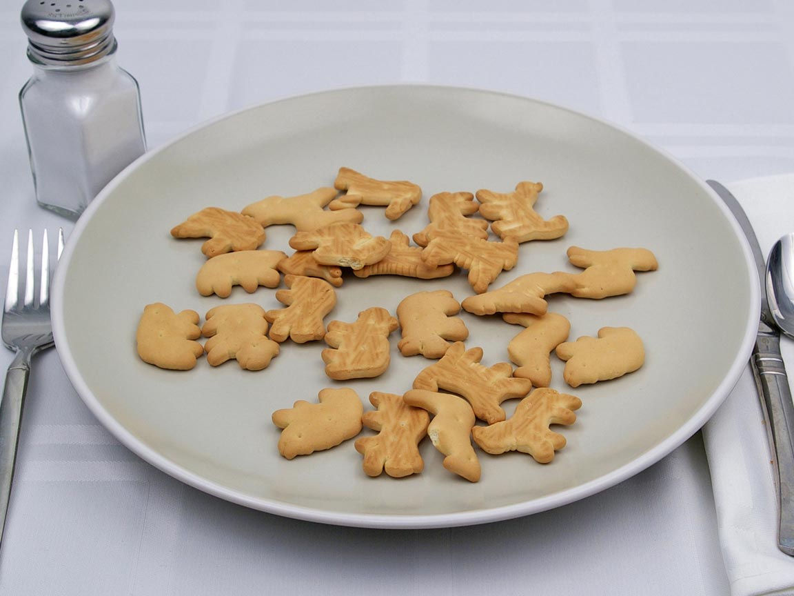 Calories in 24 cookie(s) of Animal Crackers Cookie