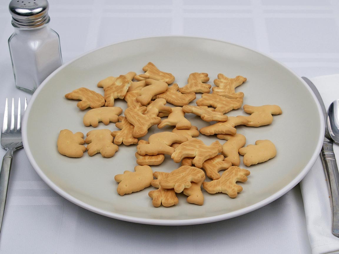 Calories in 32 cookie(s) of Animal Crackers Cookie