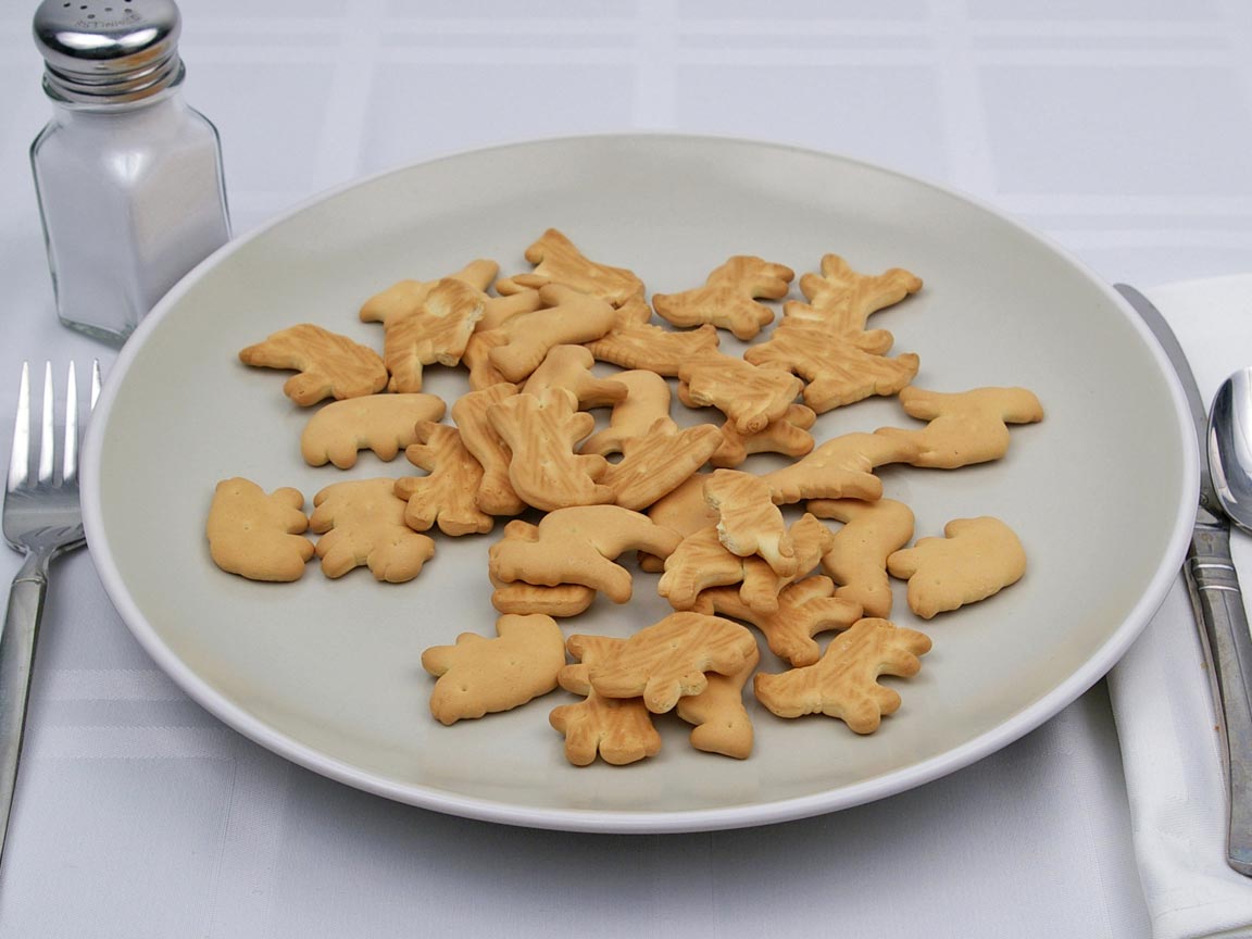 Calories in 36 cookie(s) of Animal Crackers Cookie
