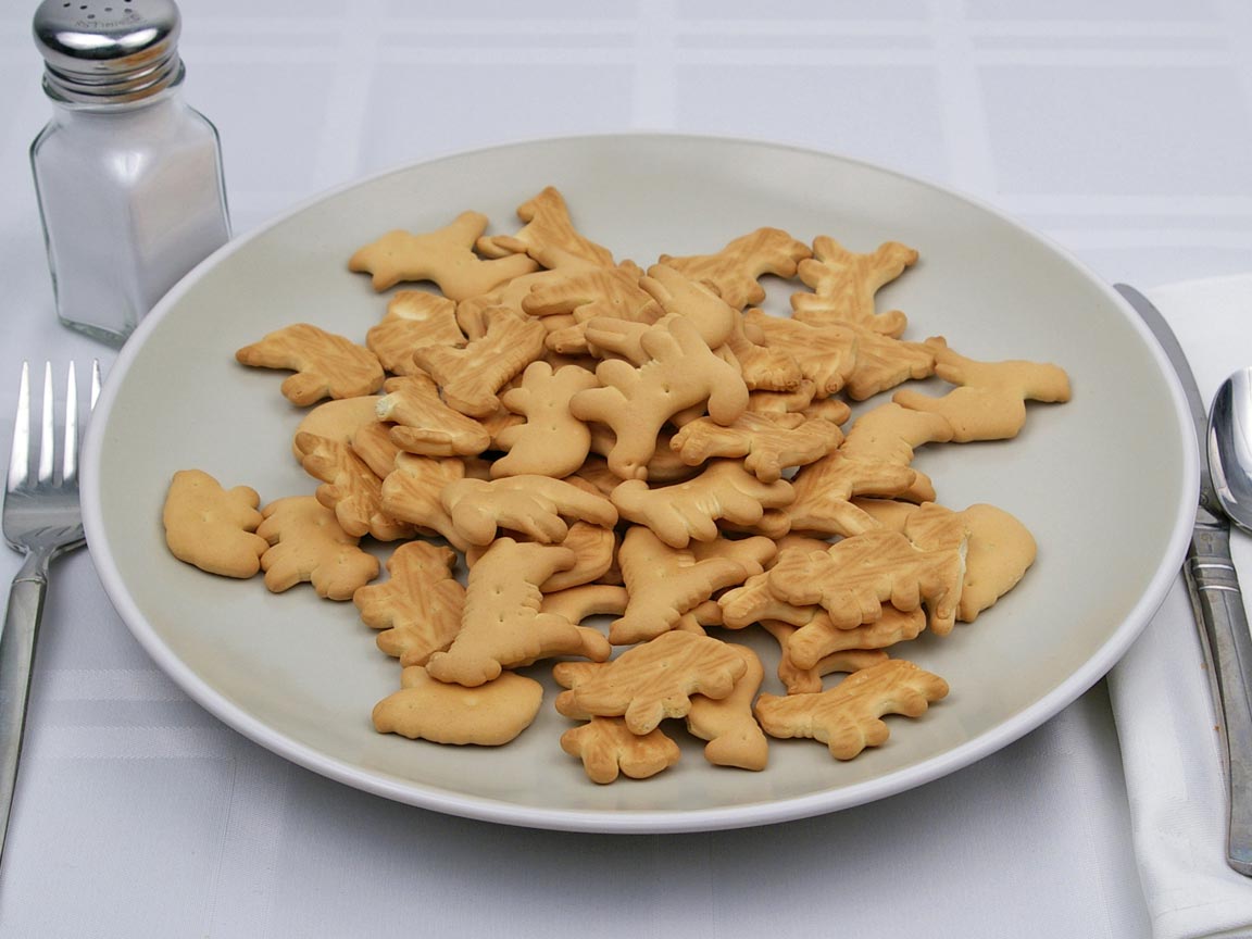 Calories in 60 cookie(s) of Animal Crackers Cookie.