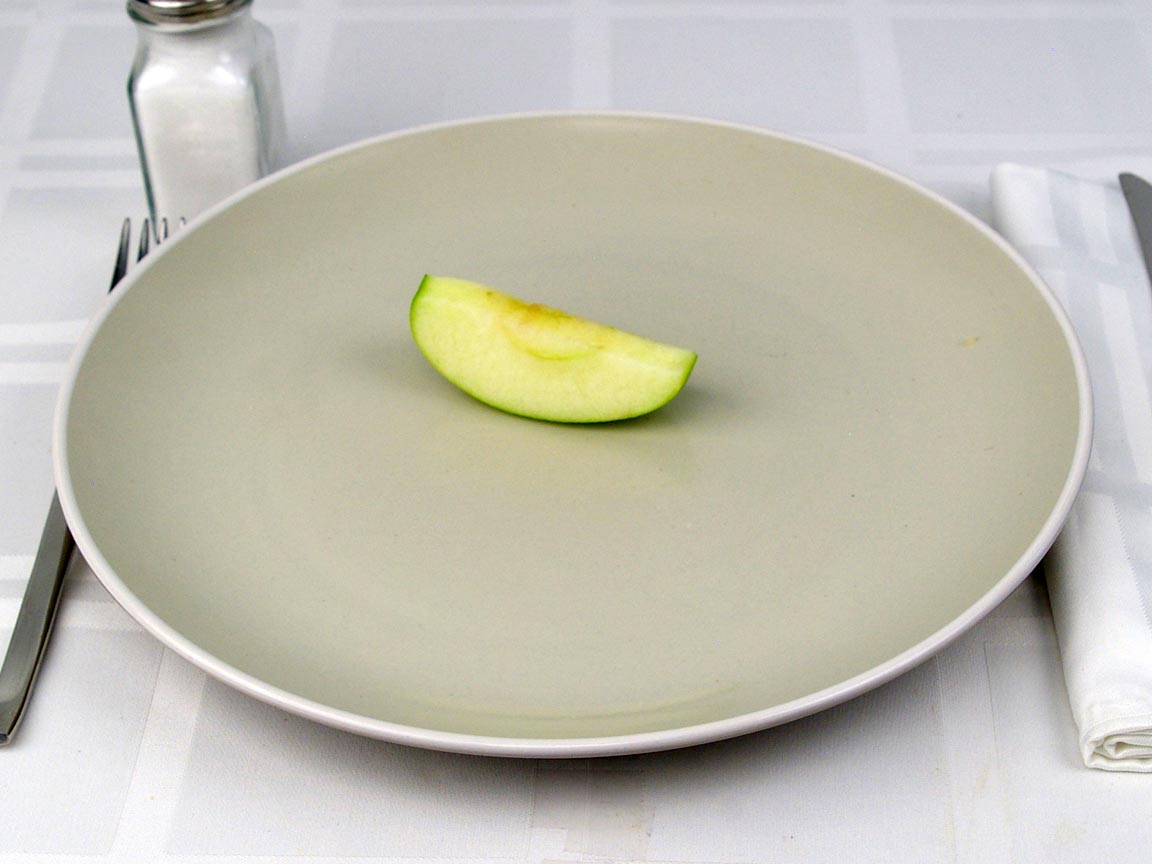 Calories in 0.13 apple(s) of Apple - Green