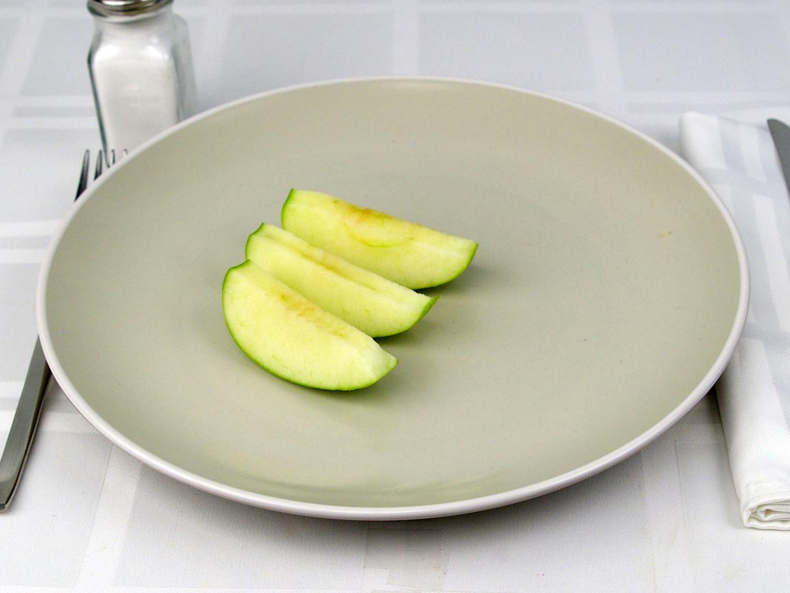 Calories in 0.38 apple(s) of Apple - Green