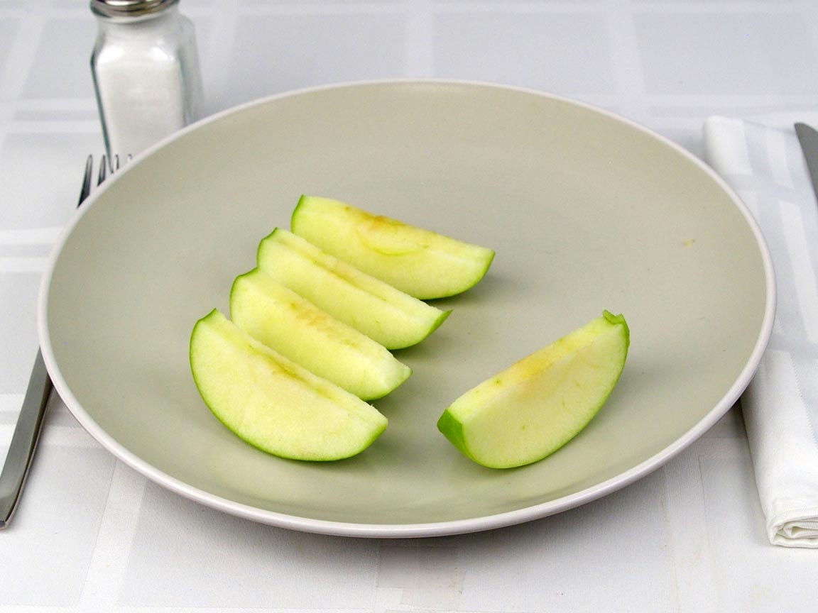 Calories in 0.63 apple(s) of Apple - Green