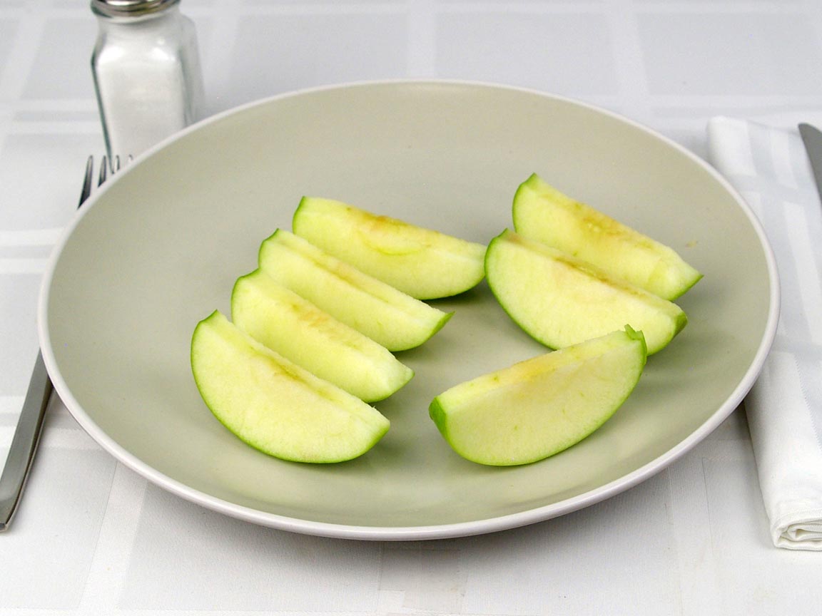Calories in 0.88 apple(s) of Apple - Green