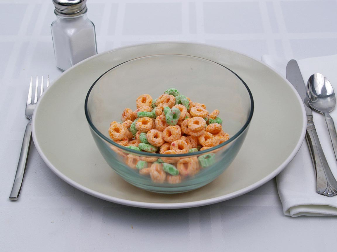 Calories in 1.25 cup(s) of Apple Jacks Cereal