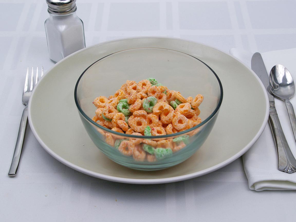 Calories in 1.5 cup(s) of Apple Jacks Cereal