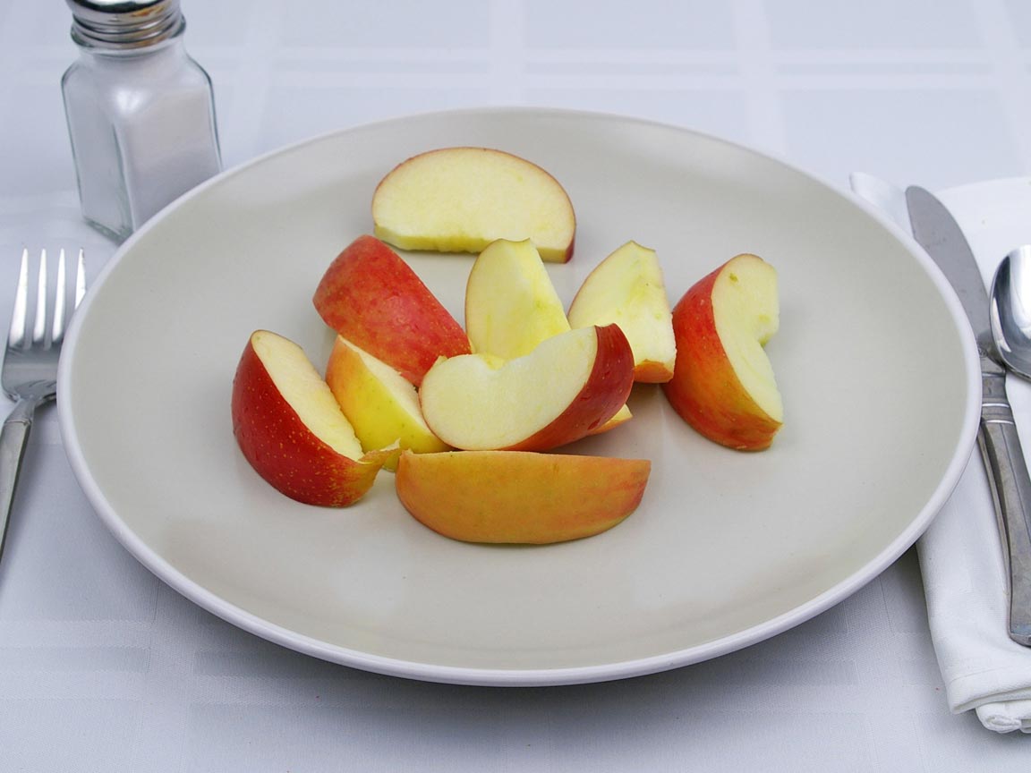Calories in 1.13 fruit(s) of Apples - Fuji
