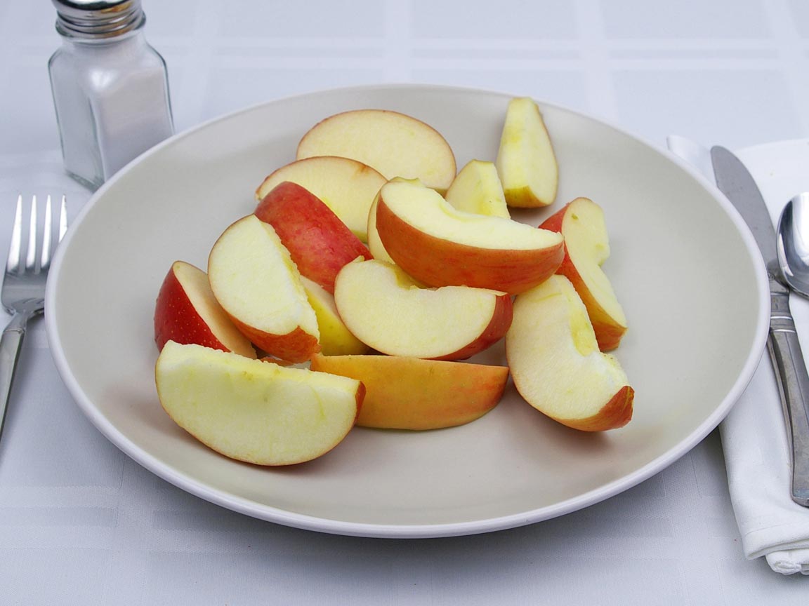 Calories in 1.88 fruit(s) of Apples - Fuji
