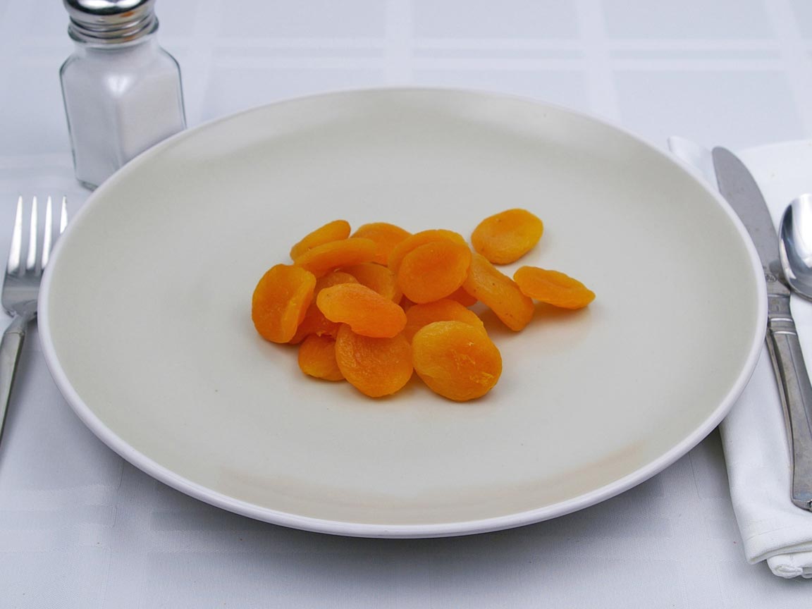 Calories in 18 piece(s) of Apricot - Dried