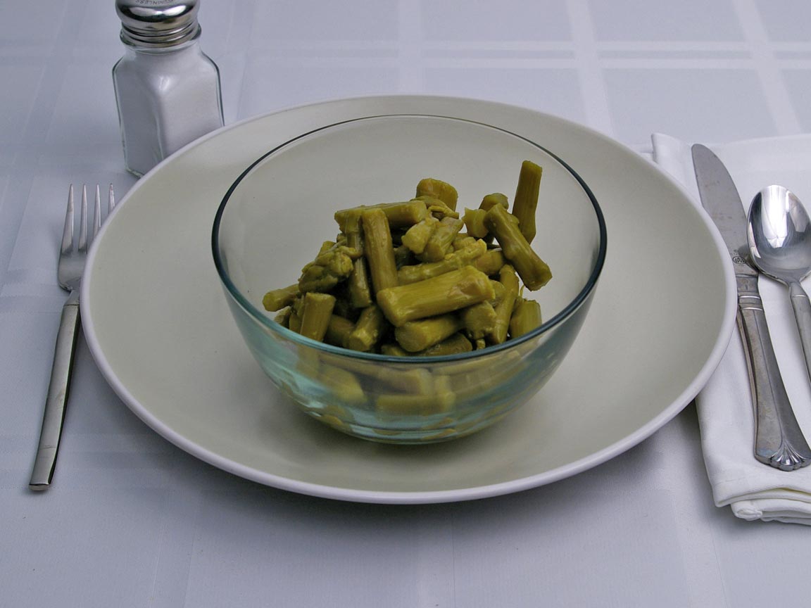 Calories in 1.75 cup(s) of Asparagus - Canned