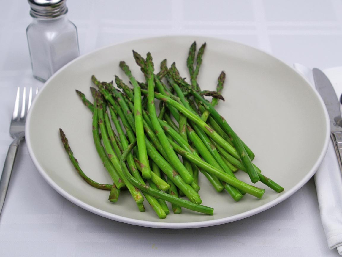 Calories in 141 grams of Asparagus - Raw