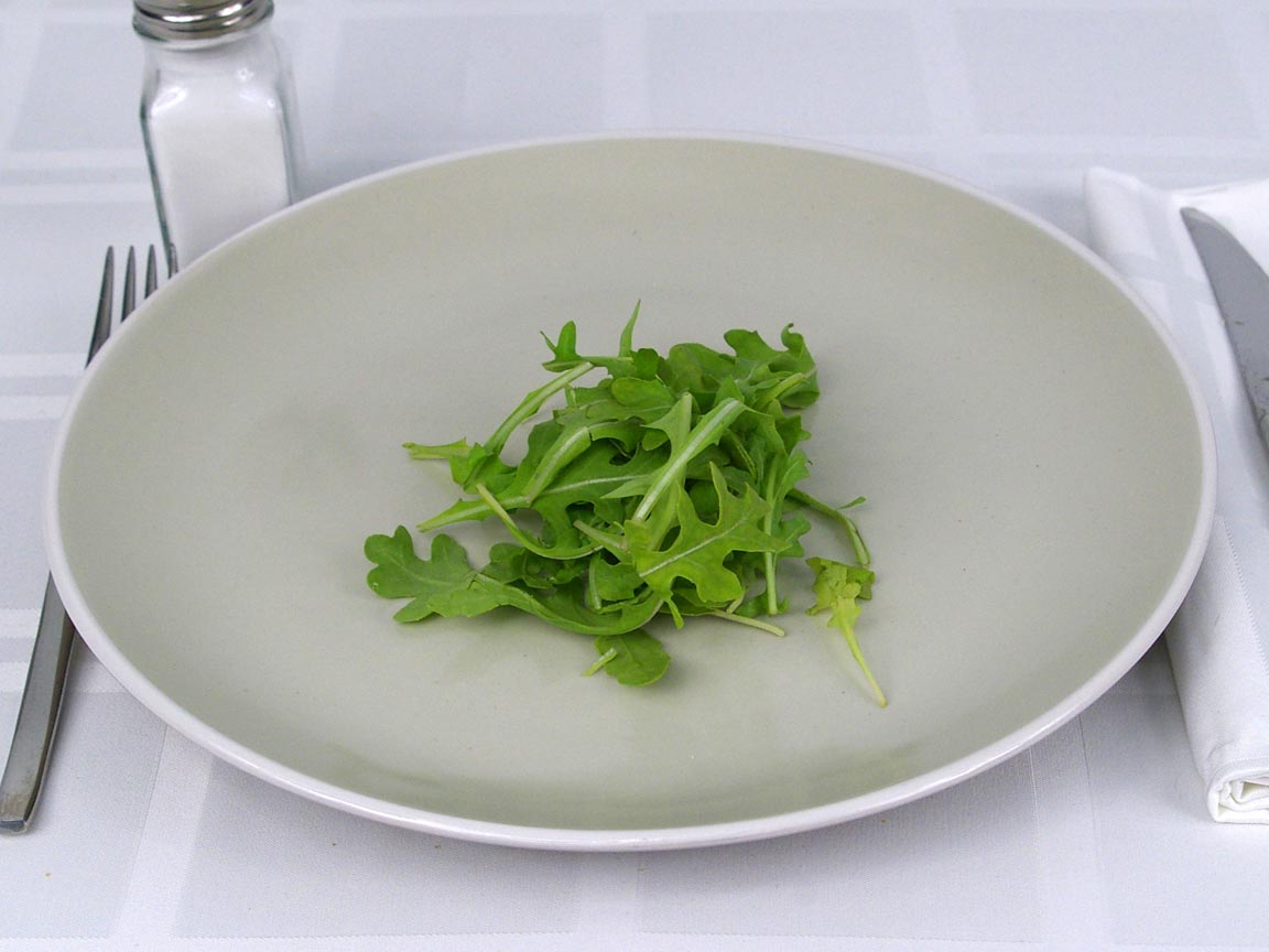 Calories in 0.5 cup(s) of Baby Arugula