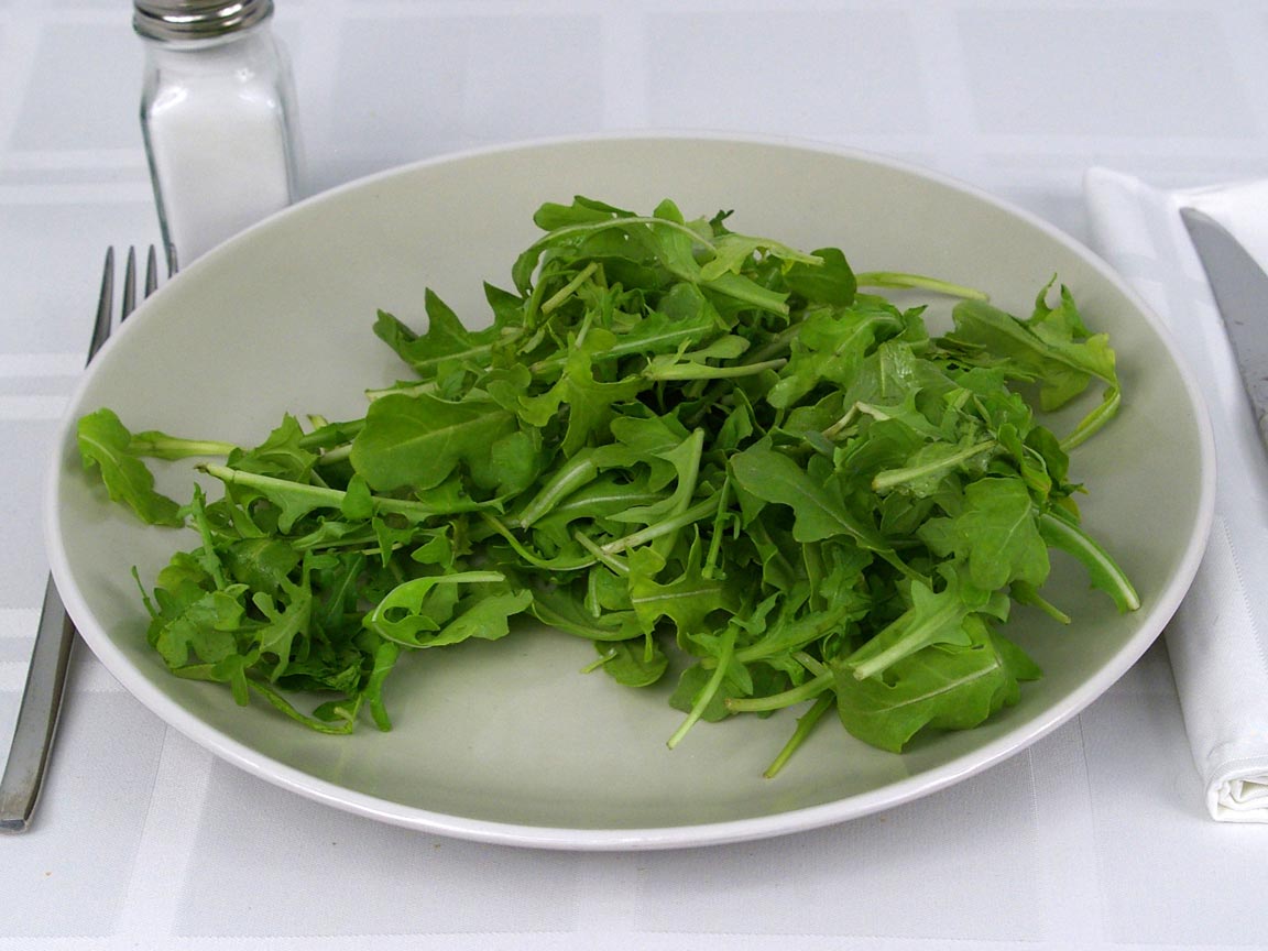 Calories in 2.5 cup(s) of Baby Arugula