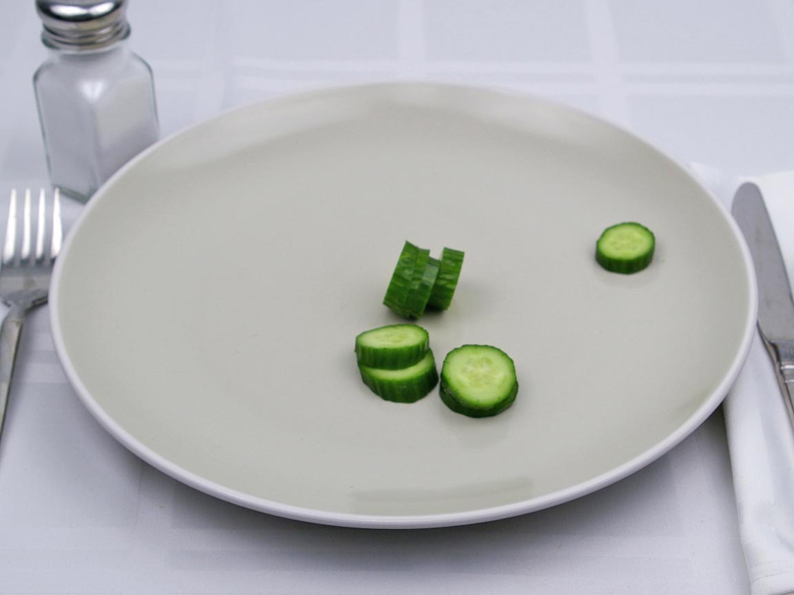 Calories in 28 grams of Cucumber - Baby