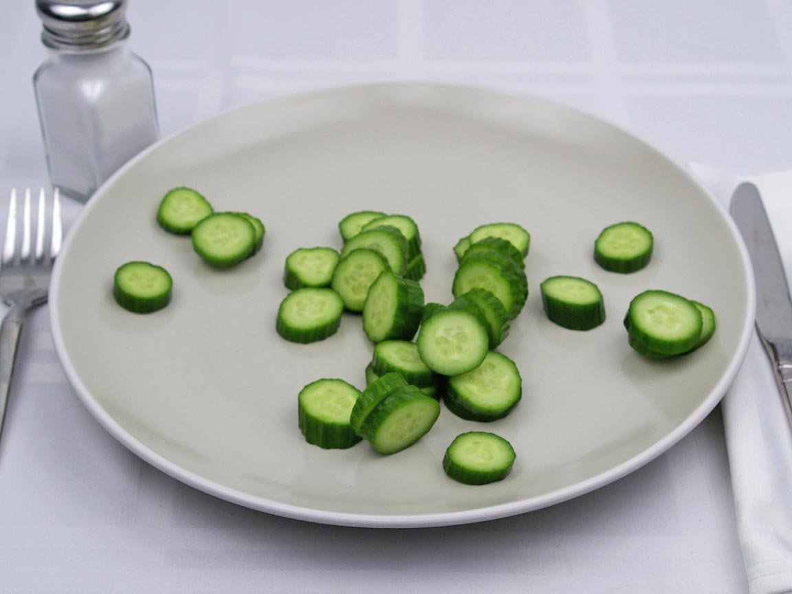 Calories in 113 grams of Cucumber - Baby