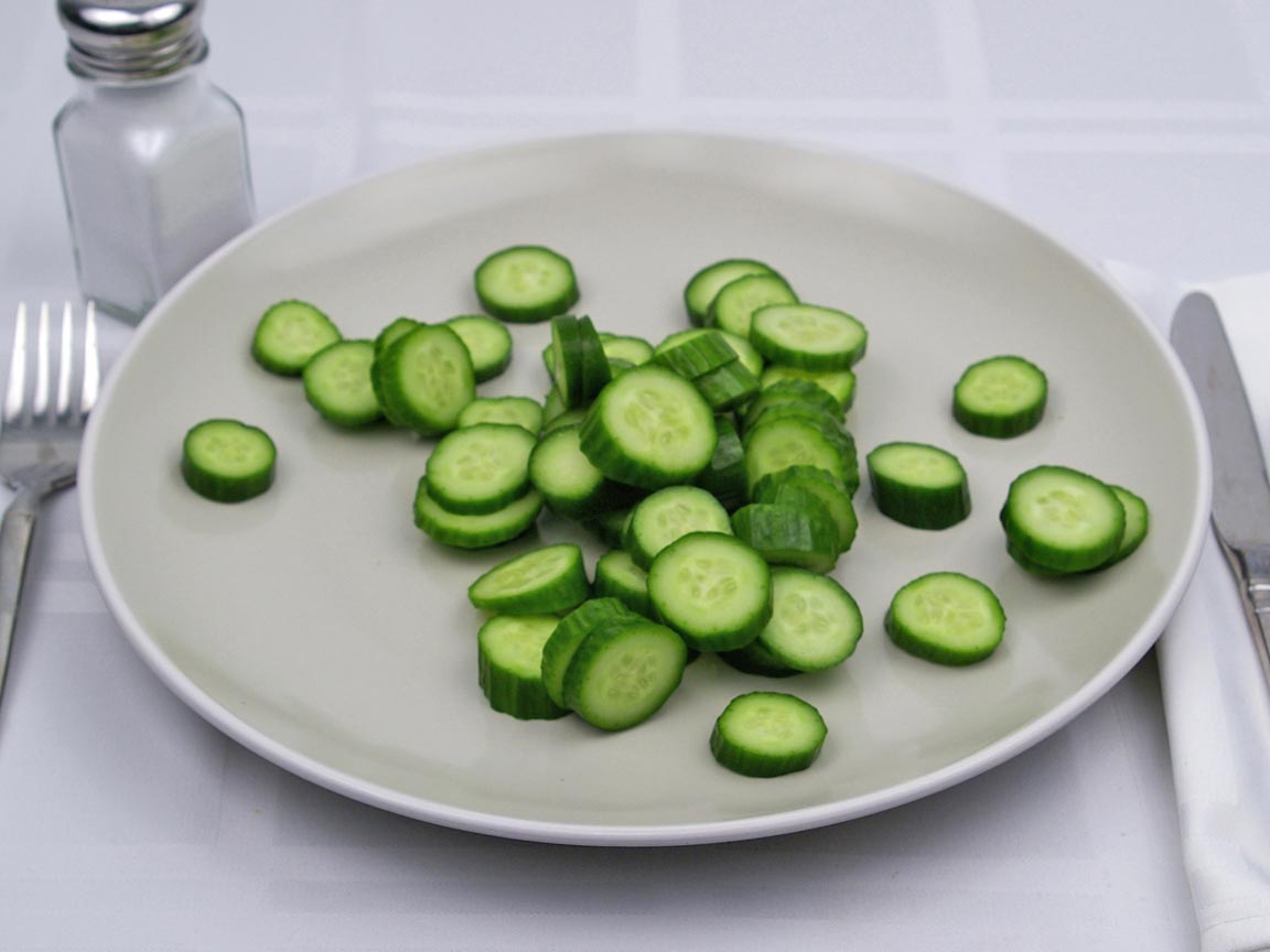 Calories in 198 grams of Cucumber - Baby