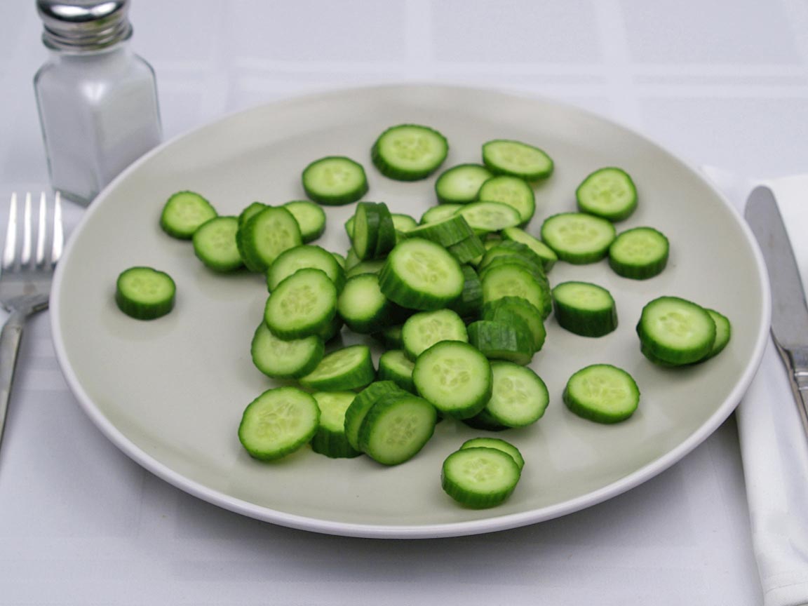 Calories in 226 grams of Cucumber - Baby