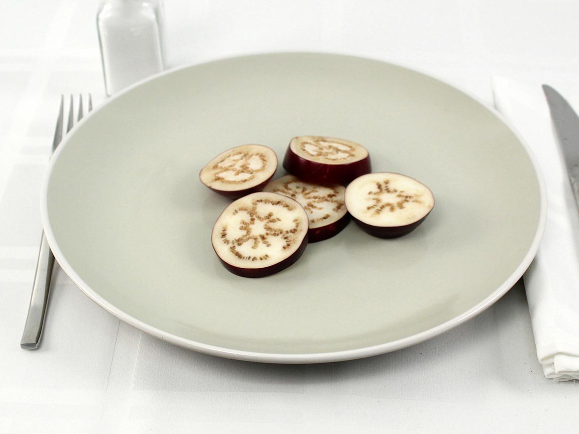 Calories in 60 grams of Baby Eggplants