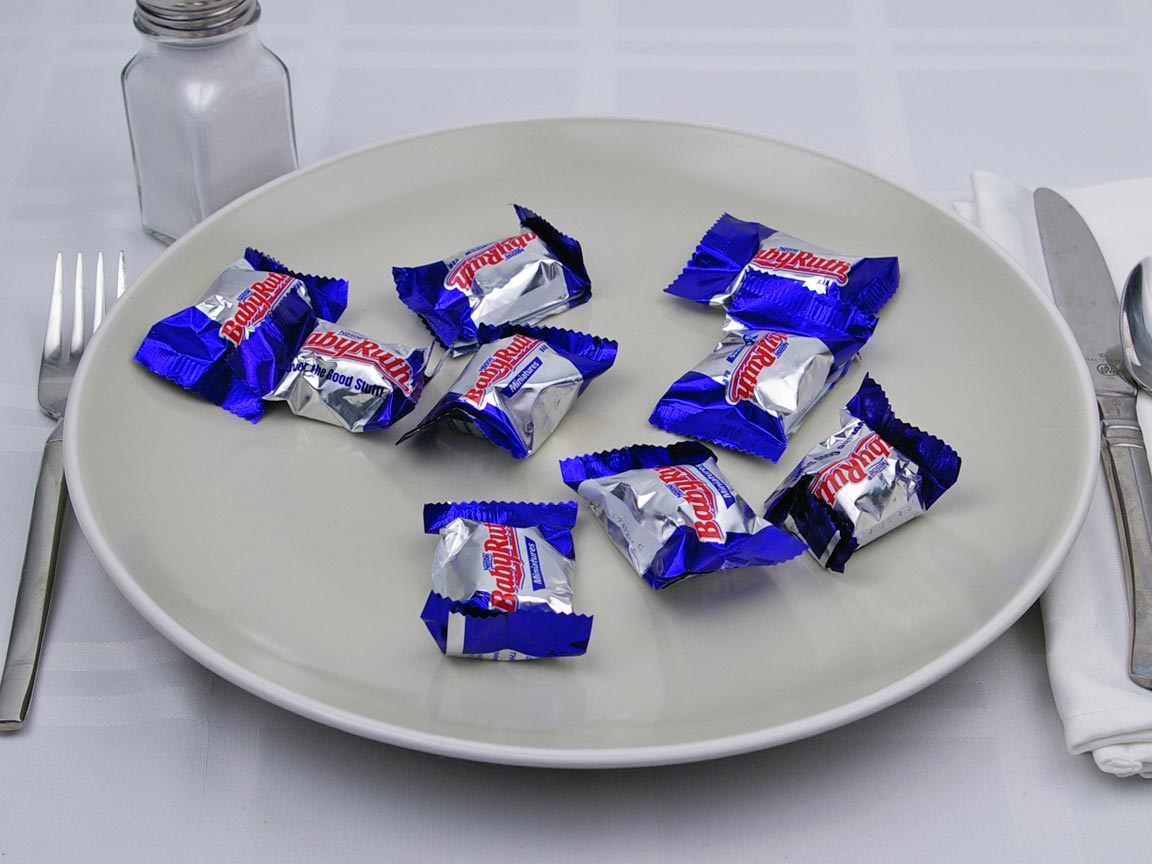 Calories in 9 piece(s) of Baby Ruth Mini