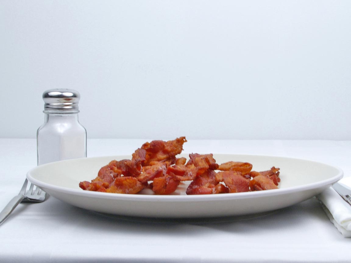 Calories in 9 slice(s) of Bacon - Pork - Avg